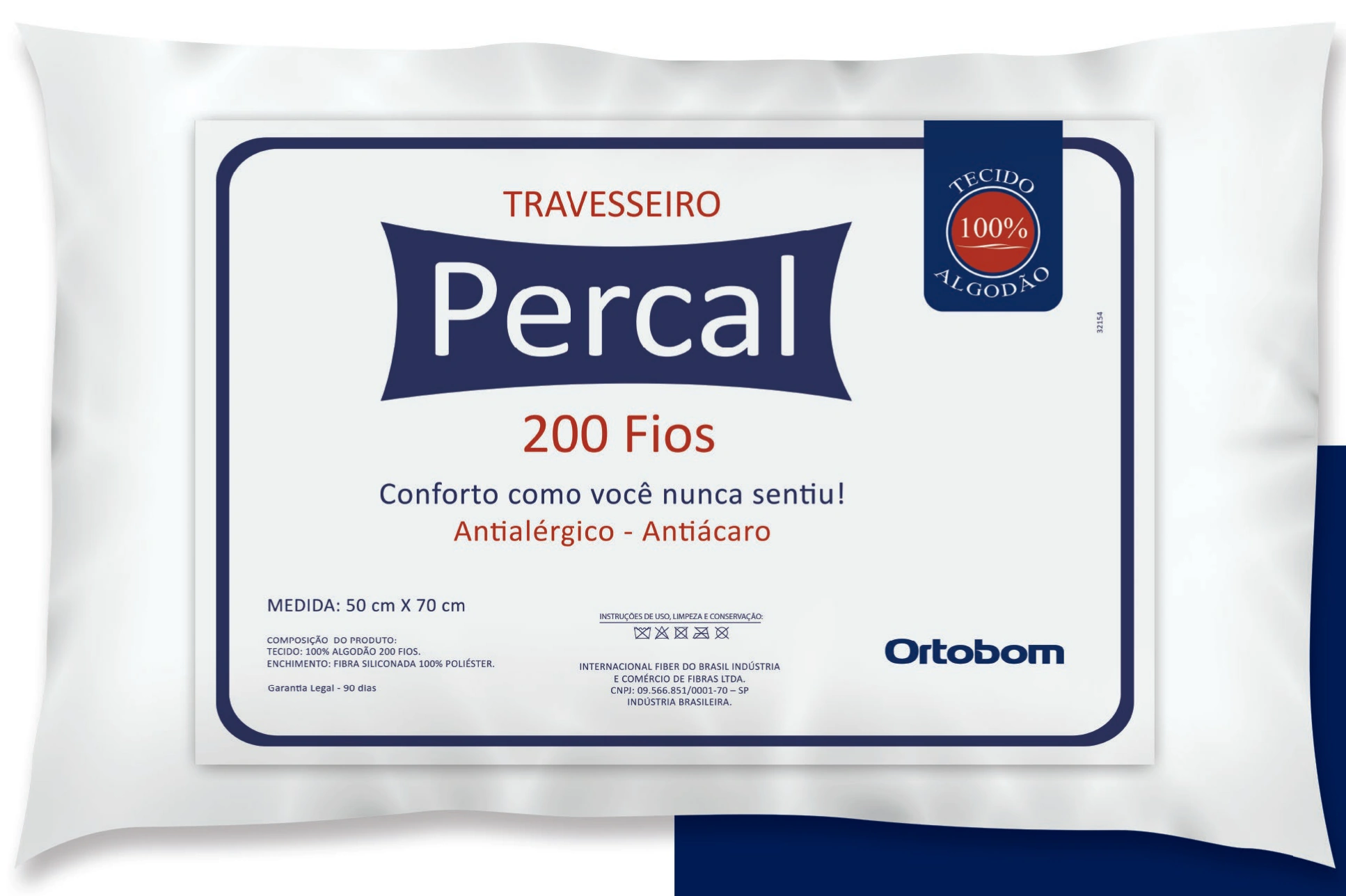 Travesseiro Percal 200 Fios